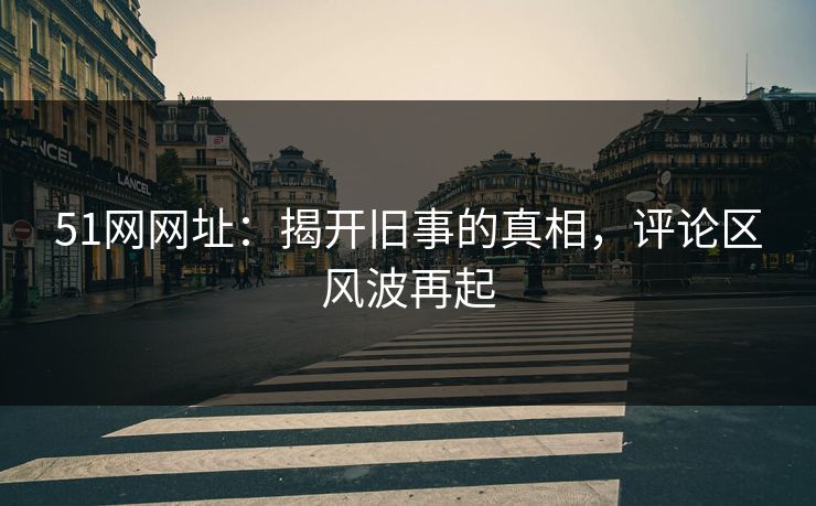 51网网址：揭开旧事的真相，评论区风波再起