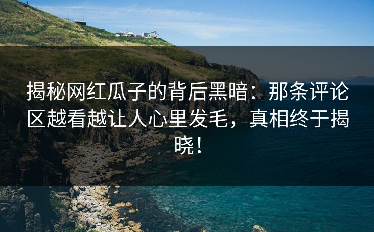 揭秘网红瓜子的背后黑暗：那条评论区越看越让人心里发毛，真相终于揭晓！